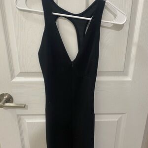 Elegant Black Sleeveless One Piece